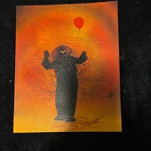 Spencer's Vibrant Orange and Black Sticker